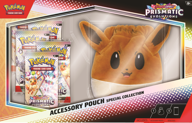 Pokemon Prismatic Evolutions Accessory Pouch Special Collection