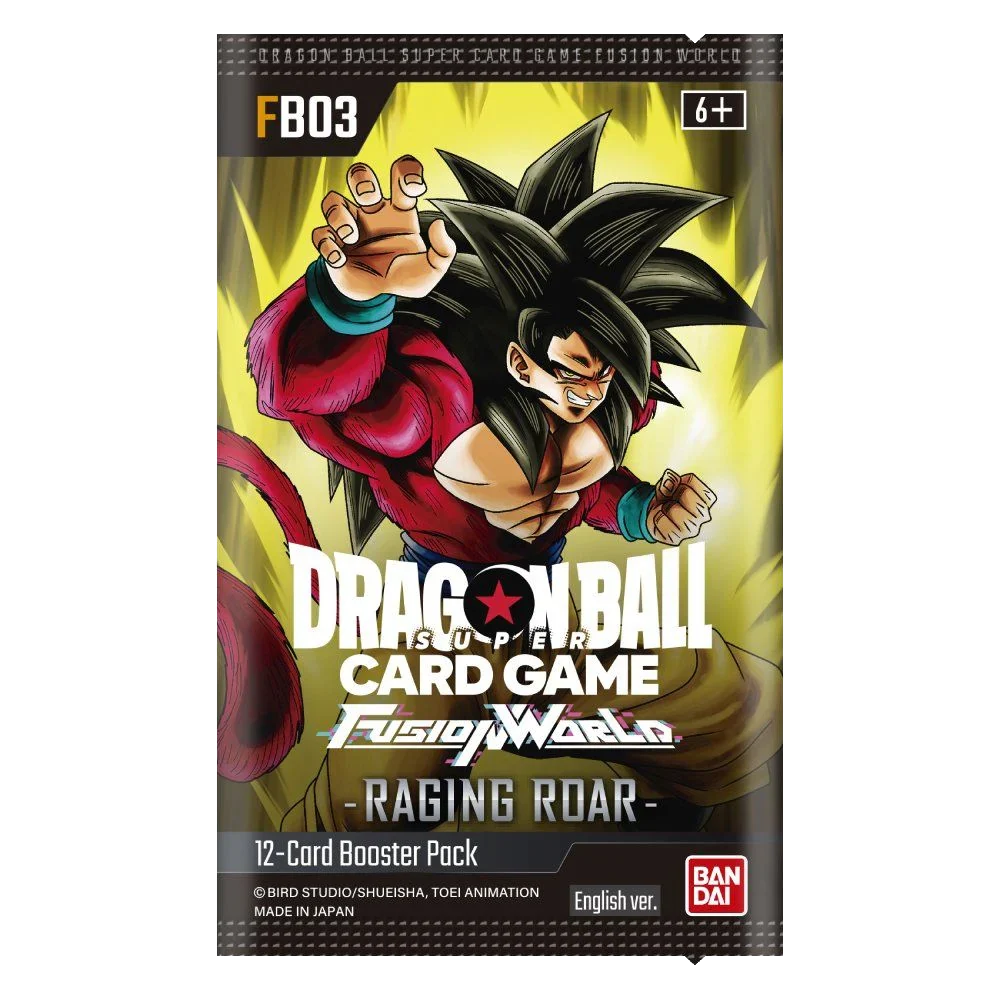 DRAGON BALL SUPER FB03 - FUSION WORLD RAGING ROAR - BOOSTER PACK