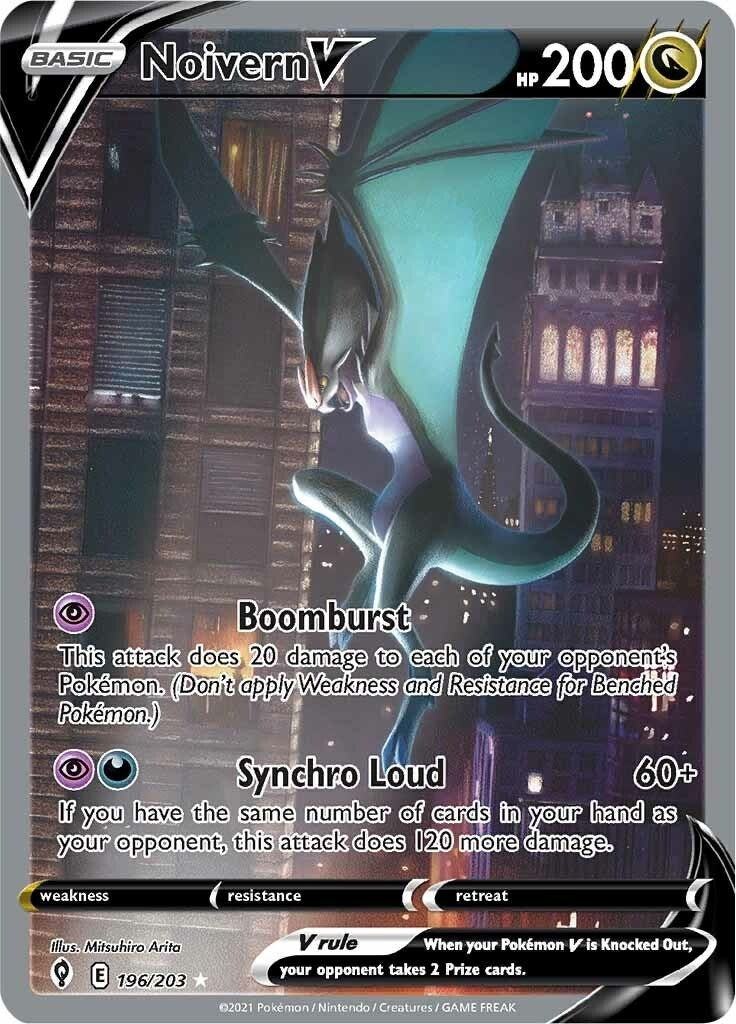 Image for Noivern V (Alternate Full Art) (196/203) (SWSH07) - Pokemon