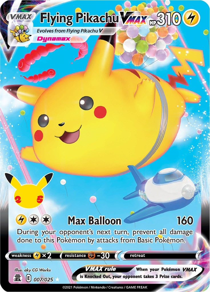Image for Flying Pikachu VMAX (007/025) (CLB) - Pokemon