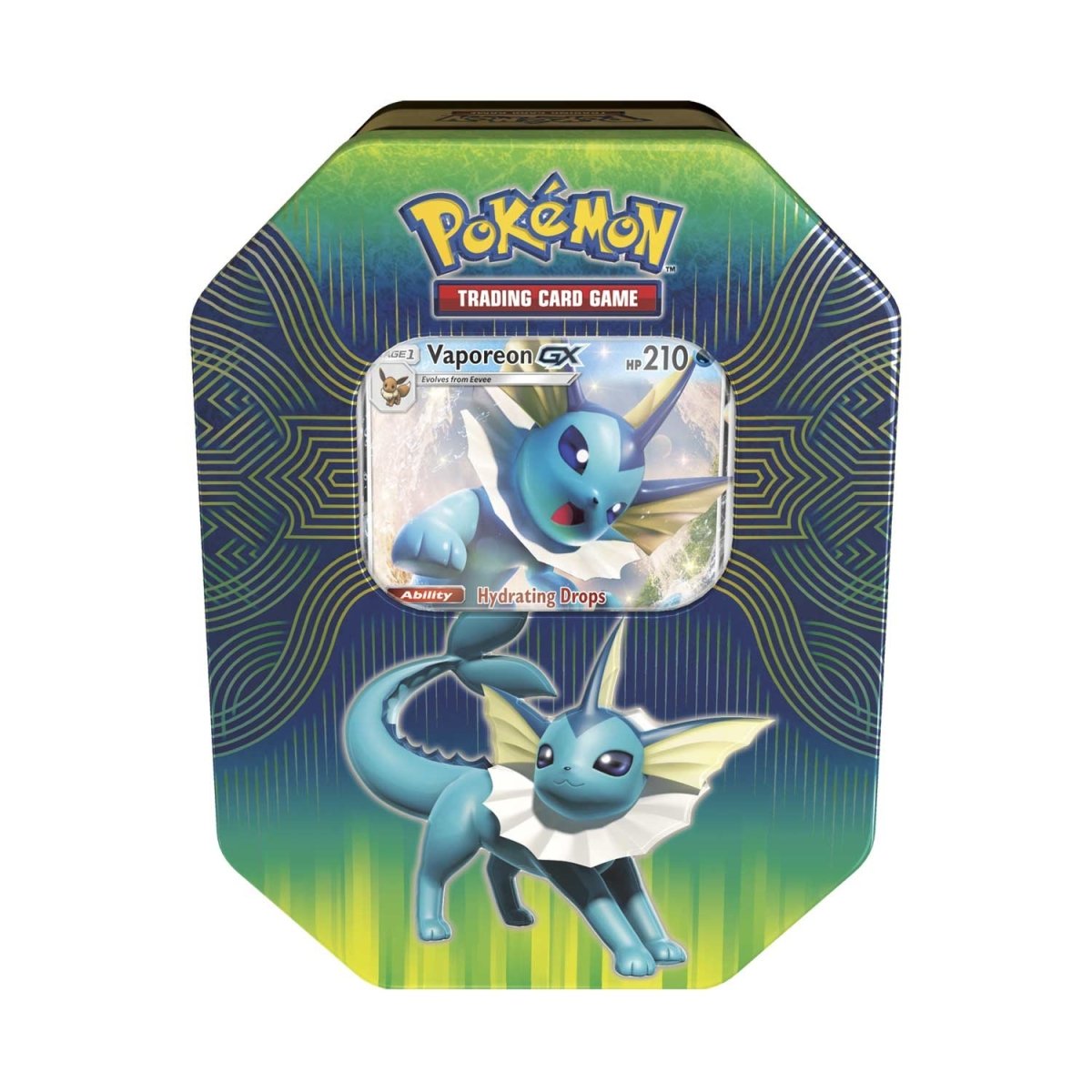 Elemental Power Tin Featuring Vaporeon-GX