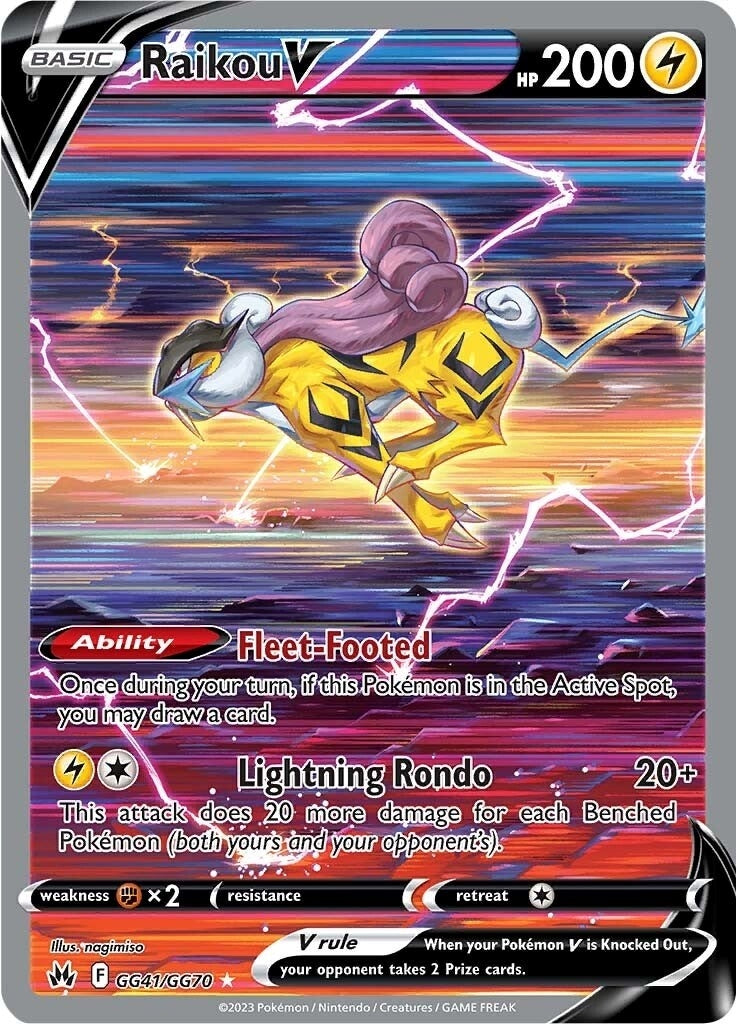 Image for Raikou V (GG41/GG70) (CRZ:GG) - Pokemon