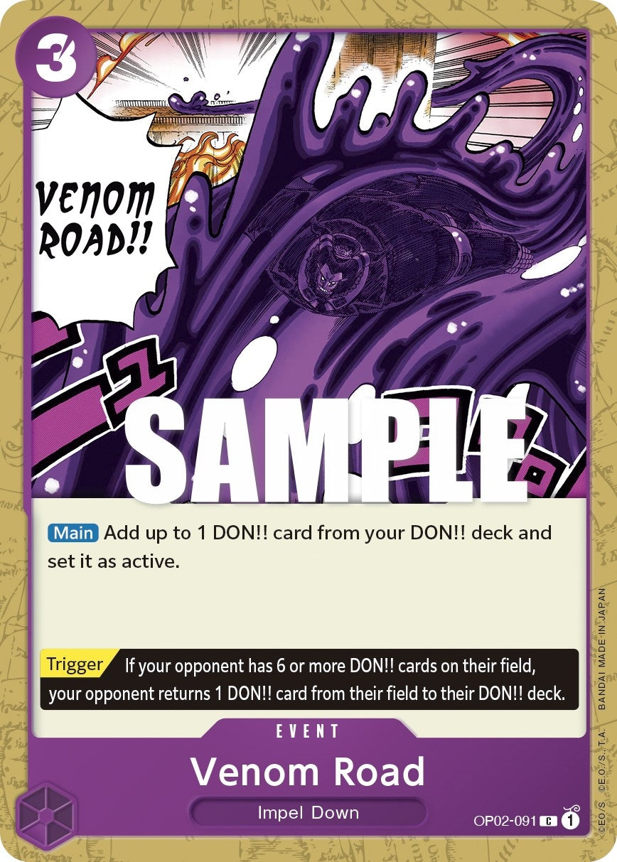 Image for Venom Road (OP02-091) - One Piece Card Game