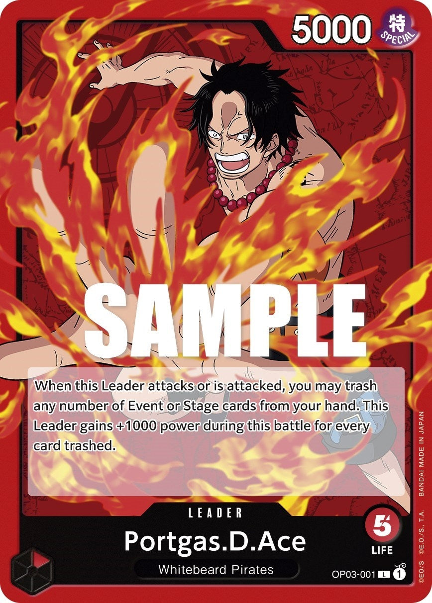 Image for Portgas.D.Ace (OP03-001) - One Piece Card Game