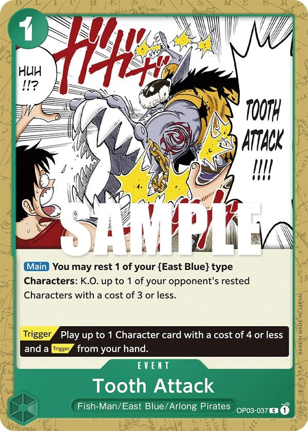 Image for Tooth Attack (OP03-037) - One Piece Card Game