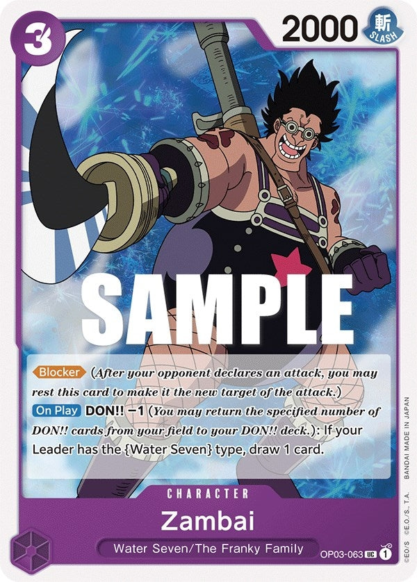 Image for Zambai (OP03-063) - One Piece Card Game