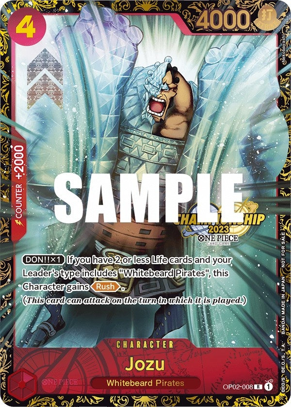 Image for Jozu (Championship 2023) (OP02-008) (OP-PR) - One Piece Card Game