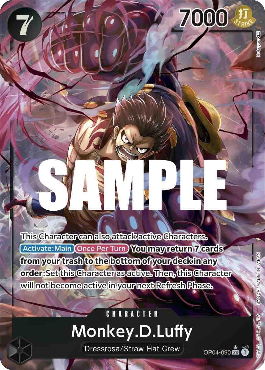 Image for Monkey.D.Luffy (090) (Alternate Art) (OP04-090) - One Piece Card Game