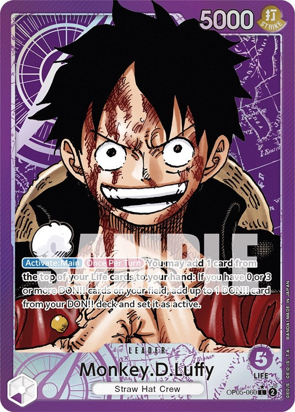 Image for Monkey.D.Luffy (060) (Alternate Art) (OP05-060) - One Piece Card Game
