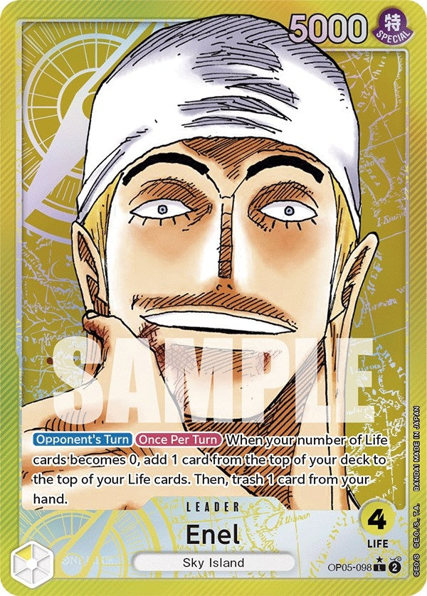 Image for Enel (098) (Alternate Art) (OP05-098) - One Piece Card Game