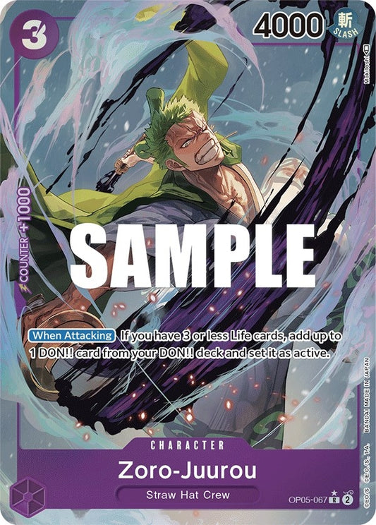 Image for Zoro-Juurou (Alternate Art) (OP05-067) - One Piece Card Game