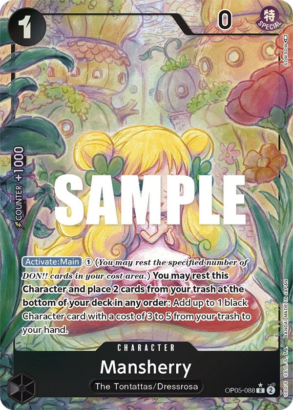 Image for Mansherry (Alternate Art) (OP05-088) - One Piece Card Game