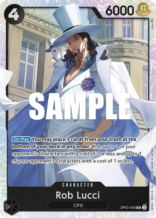 Image for Rob Lucci (093) (OP05-093) - One Piece Card Game