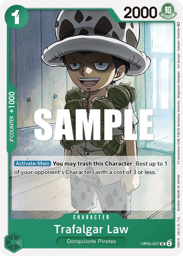 Image for Trafalgar Law (027) (OP05-027) - One Piece Card Game