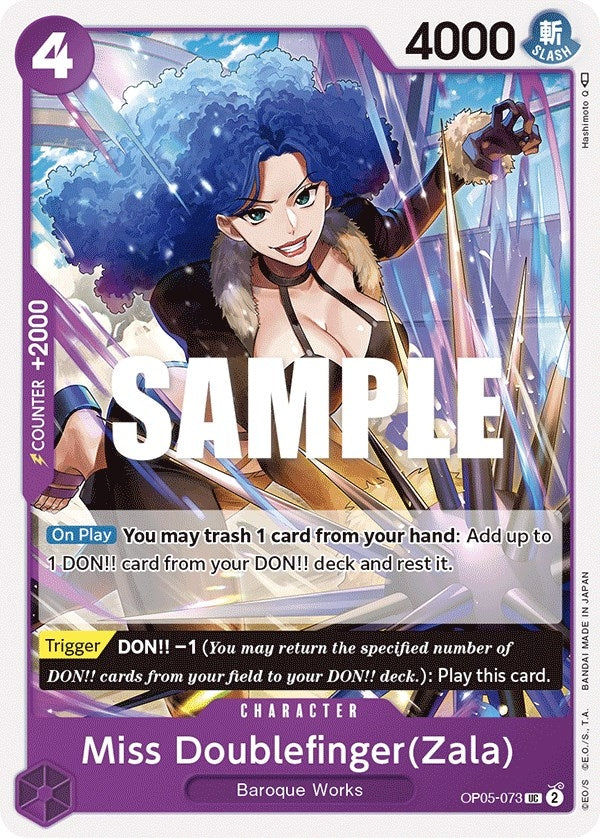 Image for Miss Doublefinger(Zala) (OP05-073) - One Piece Card Game