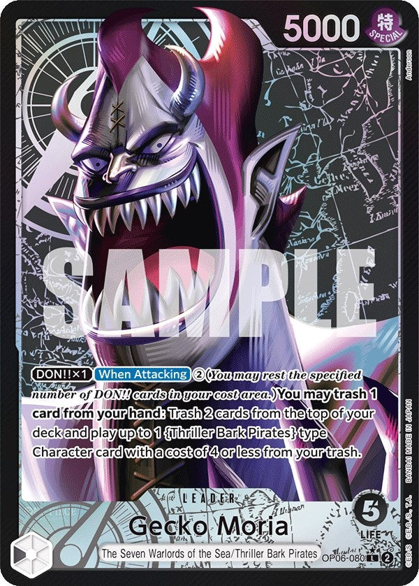 Image for Gecko Moria (080) (Alternate Art) (OP06-080) - One Piece Card Game