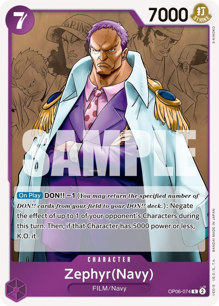 Image for Zephyr (Navy) (OP06-074) - One Piece Card Game