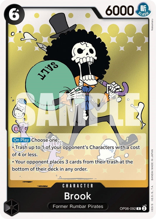 Image for Brook (OP06-092) - One Piece Card Game