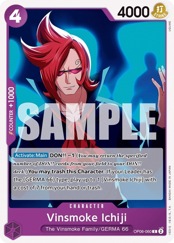 Image for Vinsmoke Ichiji (060) (OP06-060) - One Piece Card Game