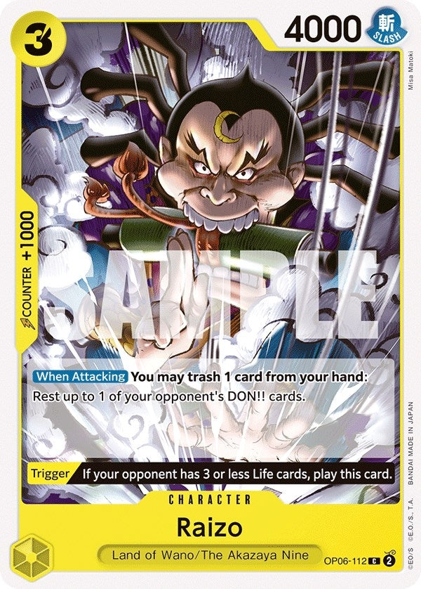 Image for Raizo (OP06-112) - One Piece Card Game
