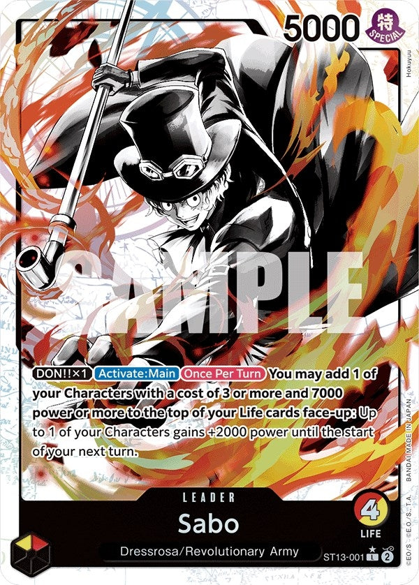 Image for Sabo (001) (Parallel) (ST13-001) - One Piece Card Game