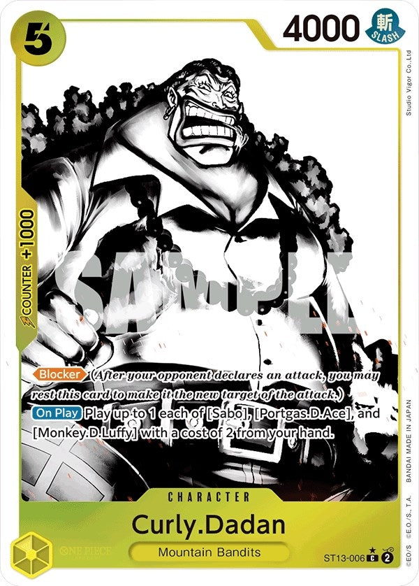 Image for Curly.Dadan (Parallel) (ST13-006) - One Piece Card Game