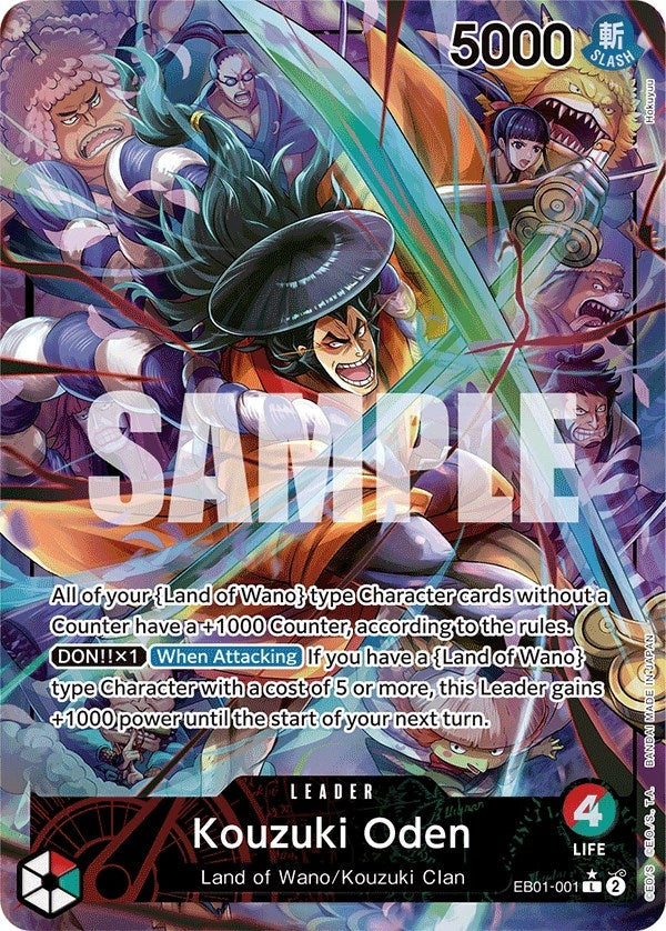 Image for Kouzuki Oden (Alternate Art) (EB01-001) - One Piece Card Game