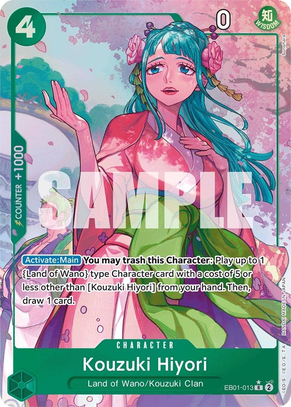 Image for Kouzuki Hiyori (Alternate Art) (EB01-013) - One Piece Card Game