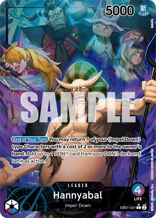 Image for Hannyabal (Alternate Art) (EB01-021) - One Piece Card Game