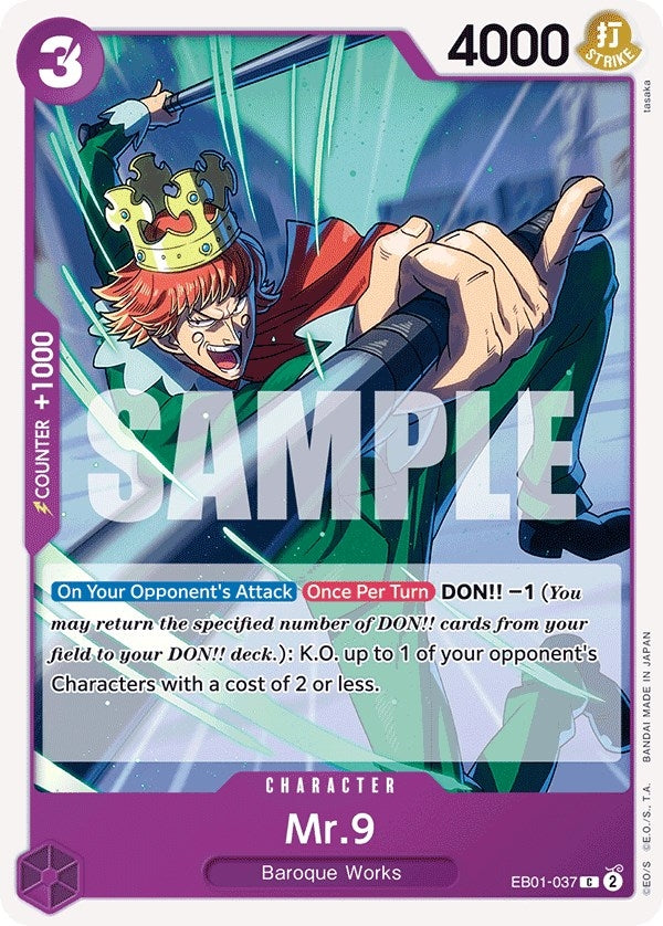 Image for Mr. 9 (EB01-037) - One Piece Card Game