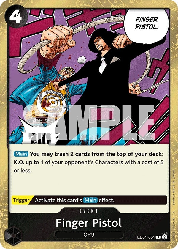 Image for Finger Pistol (EB01-051) - One Piece Card Game