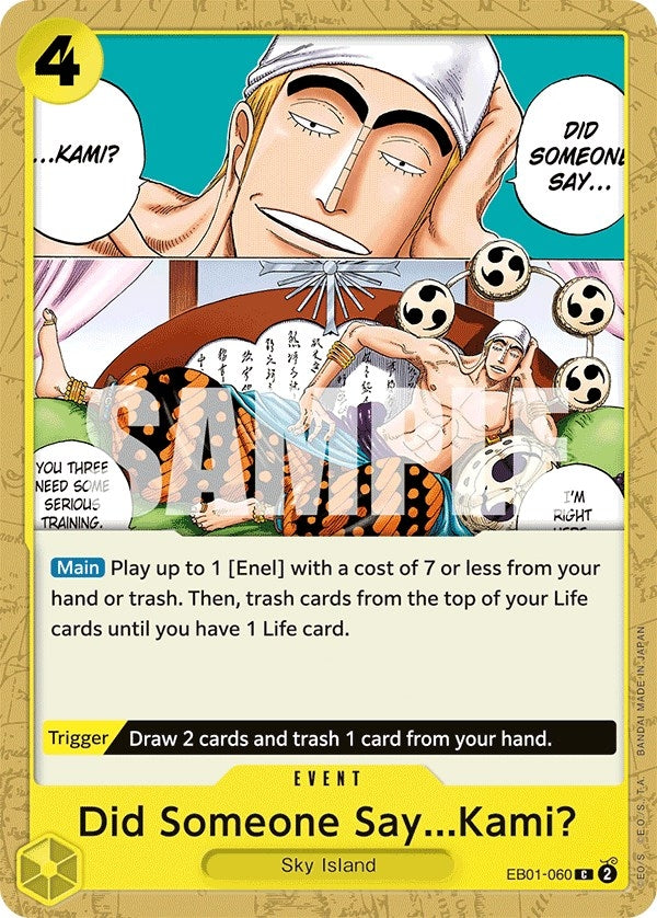 Image for Did Someone Say...Kami? (EB01-060) - One Piece Card Game