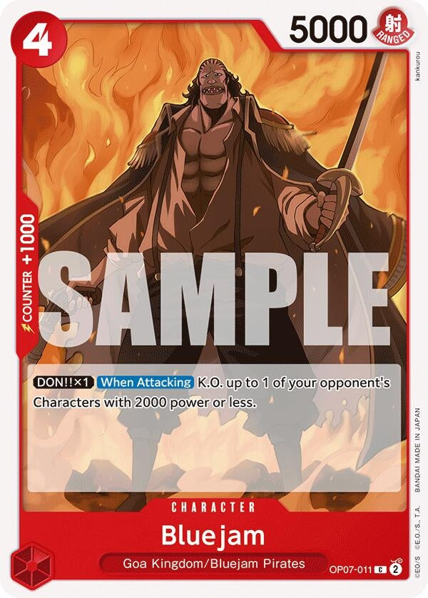 Image for Bluejam (OP07-011) - One Piece Card Game