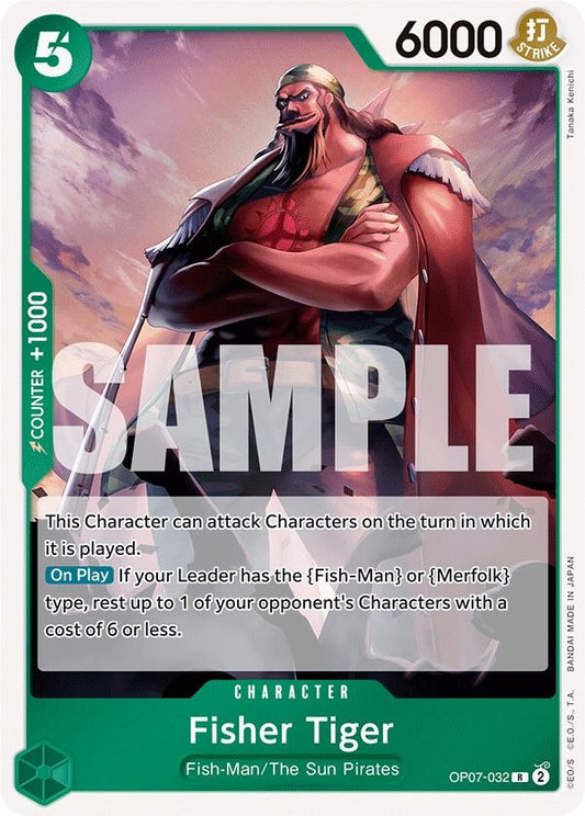 Image for Fisher Tiger (OP07-032) - One Piece Card Game