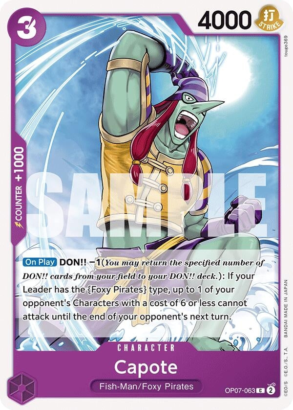 Image for Capote (OP07-063) - One Piece Card Game