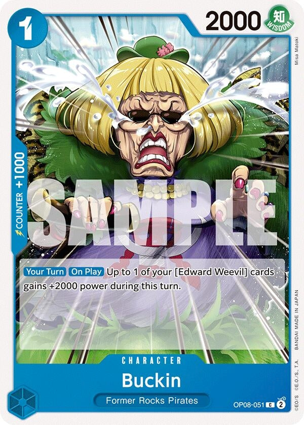 Image for Buckin (OP08-051) - One Piece Card Game