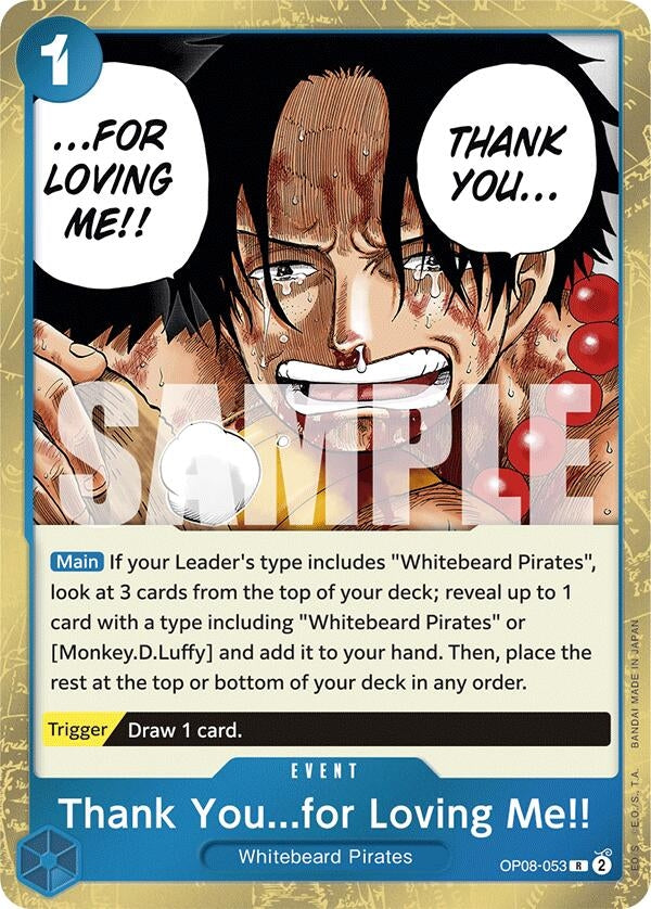Image for Thank You...for Loving Me!! (OP08-053) - One Piece Card Game