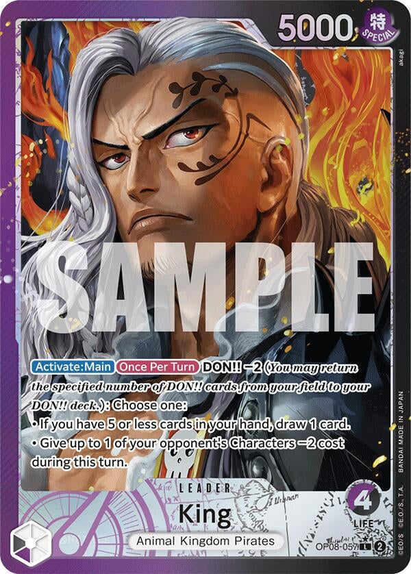 Image for King (057) (Parallel) (OP08-057) - One Piece Card Game
