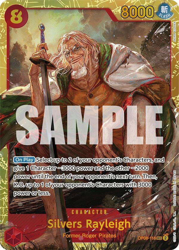 Image for Silvers Rayleigh (OP08-118) - One Piece Card Game
