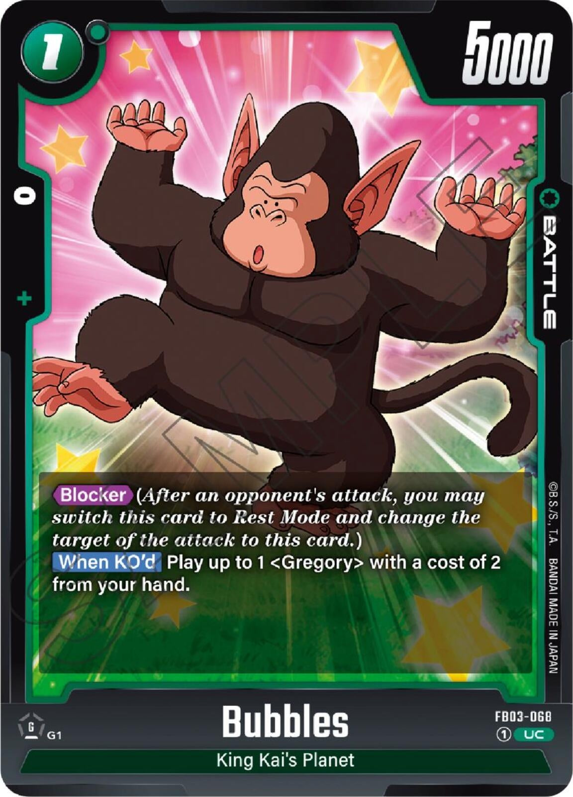Image for Bubbles (FB03-068) - Dragon Ball Super: Fusion World