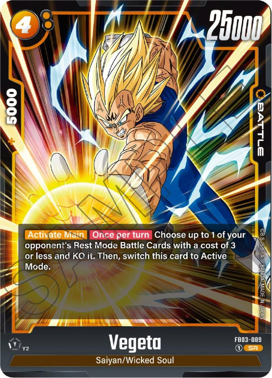 Image for Vegeta - FB03-089 (FB03-089) - Dragon Ball Super: Fusion World