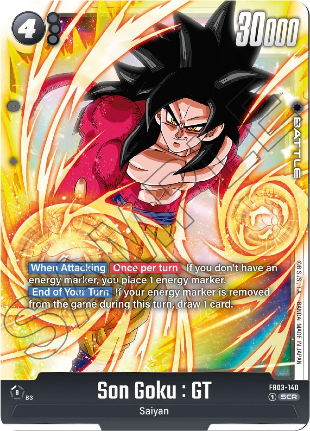Image for Son Goku : GT - FB03-140 (FB03-140) - Dragon Ball Super: Fusion World