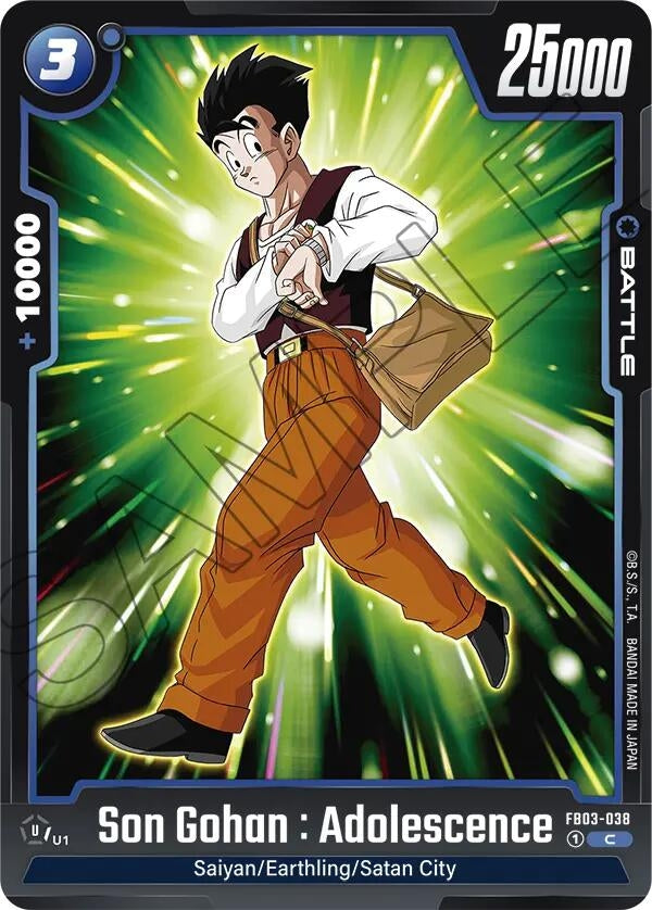 Image for Son Gohan : Adolescence - FB03-038 (FB03-038) - Dragon Ball Super: Fusion World