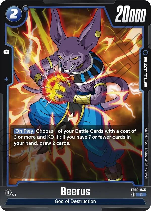 Image for Beerus - FB03-045 (FB03-045) - Dragon Ball Super: Fusion World