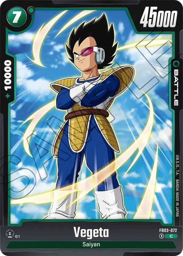 Image for Vegeta - FB03-072 (FB03-072) - Dragon Ball Super: Fusion World
