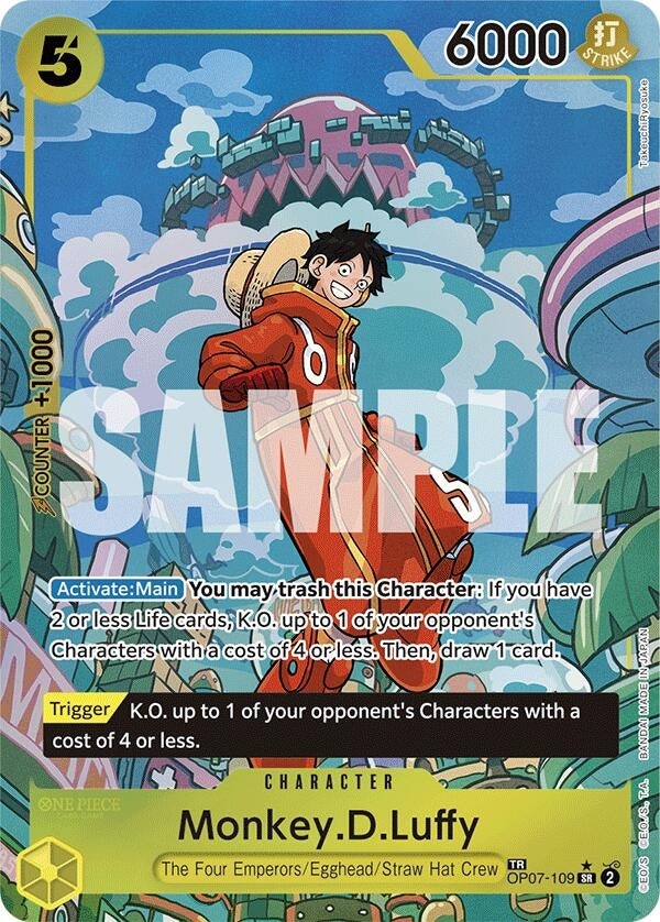Image for Monkey.D.Luffy (TR) (OP07-109) - One Piece Card Game