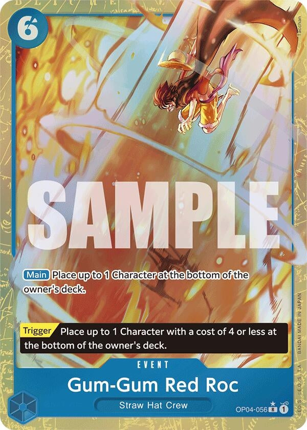 Image for Gum-Gum Red Roc (Alternate Art) (OP04-056) - One Piece Card Game