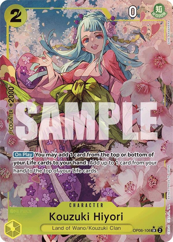 Image for Kouzuki Hiyori (Alternate Art) (OP06-106) - One Piece Card Game
