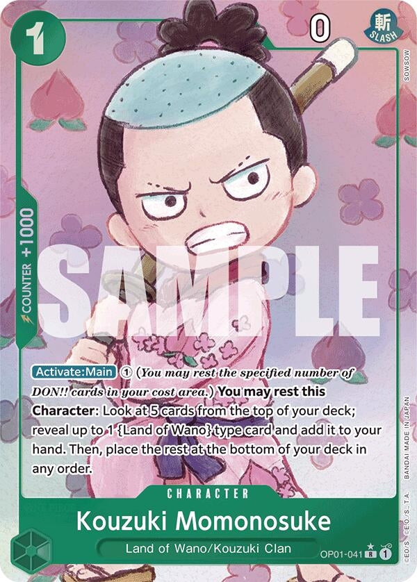 Image for Kouzuki Momonosuke (Alternate Art) (OP01-041) - One Piece Card Game