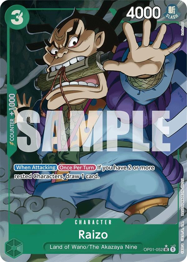 Image for Raizo (Full Art) (OP01-052) - One Piece Card Game